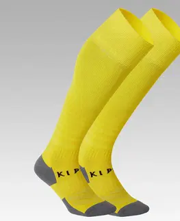 ponožky Detské vrúbkované futbalové podkolienky Viralto Club žlté