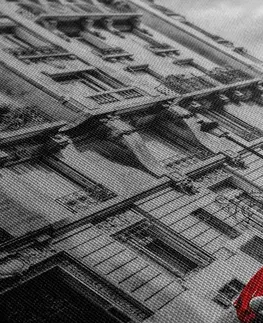 Obrazy mestá Obraz červené retro auto v Paríži