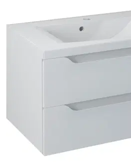 Kúpeľňa SAPHO - WAVE umývadlová skrinka 79,7x45x47,8cm, biela WA080-3030
