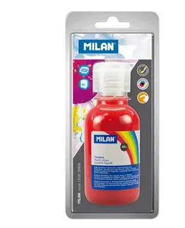 Kreatívne a výtvarné hračky MILAN - Temperová farba 125 ml červená - blister