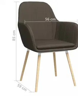 Jedálenské stoličky a kreslá Jedálenská stolička 4 ks látka / bukové drevo Dekorhome Čierna