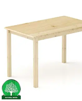 Borovicové stoly Stôl borovica ST104-120x75x75 surová
