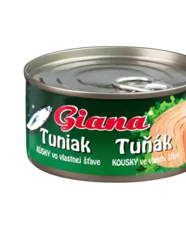 Ryby Giana Tuniak vo vlastnej stave 170 g prírodná chuť
