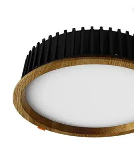 Svietidlá APLED APLED - LED Podhľadové RONDO WOODLINE LED/18W/230V 4000K pr. 26 cm dub masív 