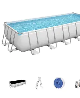 Bazény rámové Obdĺžnikový bazén s rámom 6.40x2.74x1.32m 5612b