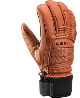 Zimné rukavice Päťprsté rukavice Leki Copper 3D Pre vintage brown-black 7