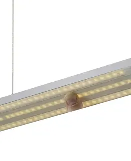 Závesné svietidlá BANKAMP BANKAMP Lightline V3 flex závesné LED down hliník