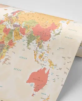 Tapety mapy Tapeta podrobná mapa sveta