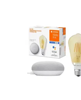 LED osvetlenie Ledvance Ledvance - Inteligentný reproduktor Google Nest Mini + LED Žiarovka SMART+ E27 