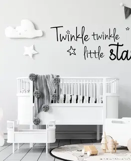 Nálepky na stenu Nálepky do detskej izby - Twinkle twinkle