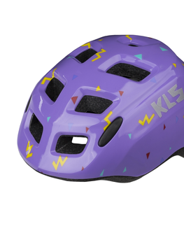 Helmy a prilby na in-line Detská cyklo prilba Kellys Zigzag Purple - XS (45-50)