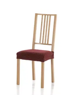Stoličky Poťah elastický na sedák stoličky, Petra komplet 2 ks, bordó