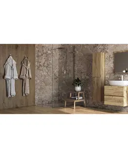 Kúpeľňový nábytok NABBI Baleta S60 kúpeľňová skrinka pod umývadlo craft zlatý