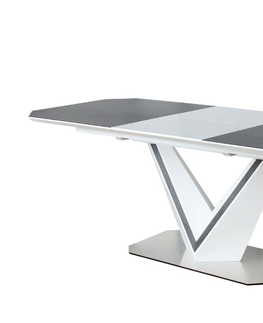 Jedálenské stoly VALTERO KERAMIK jedálenský stôl, biela/šedá