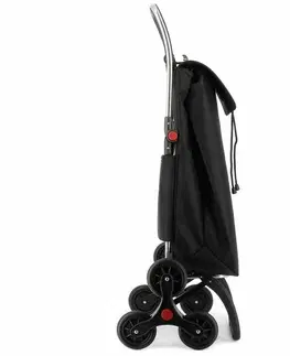 Nákupné tašky a košíky Rolser Nákupná taška s kolieskami do schodov I-Max MF 6 Logic, čierna