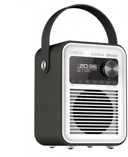 CD prehrávače Carneo rádio D600 DAB/FM - čierne / biele