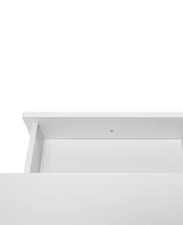 Konferenčné stolíky Konzolový stolík, biela, LOMIR
