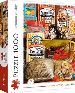 Hračky puzzle TREFL - Puzzle 1000 - Mačacie sladkosti