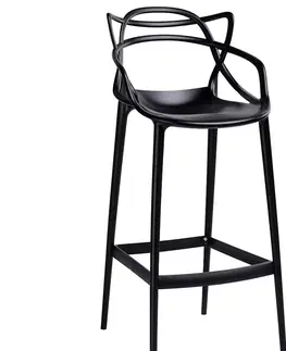 Dizajnové barové stoličky ArtKing Barová stolička HILO 75 | čierna
