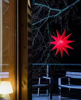 Vianočné svetelné hviezdy STERNTALER Hviezda Jumbo vonkajšia 11-hrotov Ø 100 cm červená