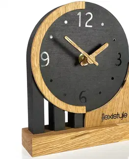 STOLOVÉ HODINY Stolové hodiny Black Oak Flexistyle zs3, 16cm