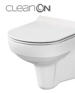 Kúpeľňa GEBERIT DuofixBasic bez tlačidla + WC CERSANIT CITY NEW CLEANON + WC SEDENIE SLIM 458.103.00.1 X CI2