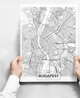 Moderné obrazy Obrazy na stenu - Map of Budapest II