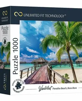 Hračky puzzle TREFL - prime puzzle 1000 UFT - Potulky: Paradise Beach, Bora-Bora