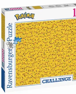 Hračky puzzle RAVENSBURGER - Challenge Puzzle: Pokémon Pikachu 1000 dielikov