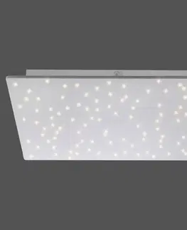 Stropné svietidlá JUST LIGHT. Stropné LED svetlo Sparkle CCT dim oceľ 45 x 45 cm