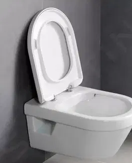 Záchody VILLEROY & BOCH - Architectura Závesné WC s doskou SoftClosing, DirectFlush, alpská biela 5684HR01
