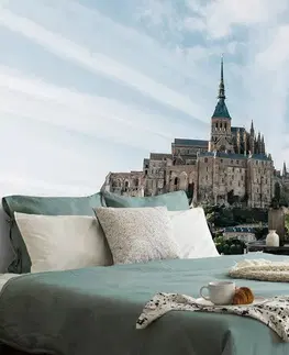 Tapety mestá Fototapeta hrad Mont-Saint-Michel