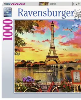 Hračky puzzle RAVENSBURGER - Na brehu Seiny 1000 dielikov
