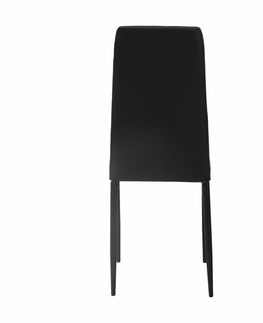 Jedálenské stoličky KONDELA Enra jedálenská stolička tmavosivá / čierna