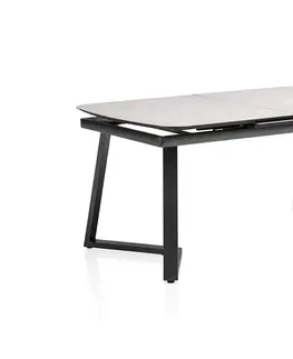 Stoly Ceramic rozťahovací stôl antracit/sivý 200/260x75 cm