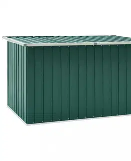 Záhradné úložné boxy Záhradný úložný box 171x99x93 cm oceľ Dekorhome Zelená