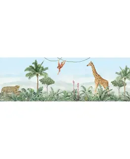 Tapety Samolepiaca bordúra Jungle, 500 x 9,7 cm