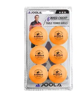 Pingpongové loptičky Loptičky na stolný tenis JOOLA Rosskopf 6 ks - oranžové