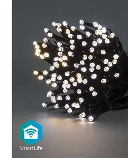 Vianočné osvetlenie  SmartLife LED Wi-Fi Teplá až studená biela 100 LED 10 m Android/IOS WIFILX02W100