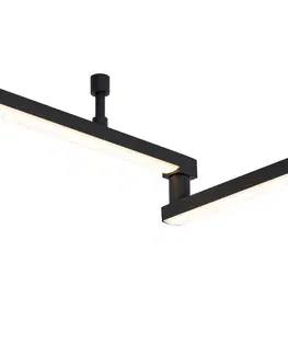 Stropne svietidla Stropné svietidlo čierne 300 cm vrátane LED 3-stupňovo stmievateľné nastaviteľné - Annuschka