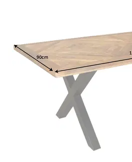 Jedálenské stoly Jedálenský stôl ARKAS X Dekorhome 200x100x78 cm