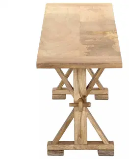 Lavice a stoličky Lavica mangovníkové drevo Dekorhome 120 cm