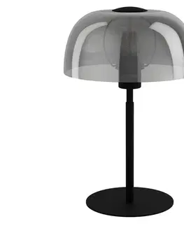 Lampy Eglo Eglo 900141 - Stolná lampa SOLO 1xE27/40W/230V čierna/šedá 