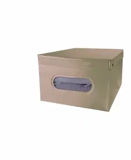Úložné boxy Compactor Skladacia úložná krabica s vekom SMART, taupe