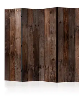 Paravány Paraván Wooden Hut Dekorhome 225x172 cm (5-dielny)