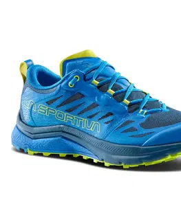 Pánske tenisky Pánske trailové topánky La Sportiva Jackal II Electric Blue/Lime Punch - 44,5