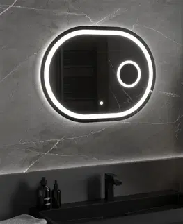 Kúpeľňa MEXEN - Umba zrkadlo s osvetlením s kozmetickým zrkadlom 80 x 60 cm, LED 600 9822-080-060-611-00