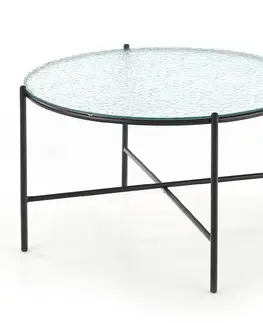 Konferenčné stolíky s úložným priestorom Konferenčný stolík Rosalia bezfarebná/čierna