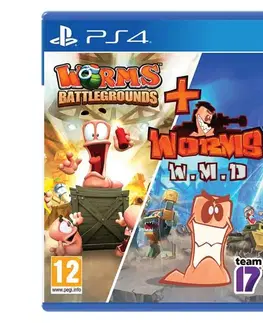 Hry na Playstation 4 Worms Battlegrounds + Worms W.M.D PS4