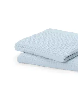 Bath Towels & Washcloths Uteráky prémiovej kvality z piké s vafľovou štruktúrou, 2 ks, modré